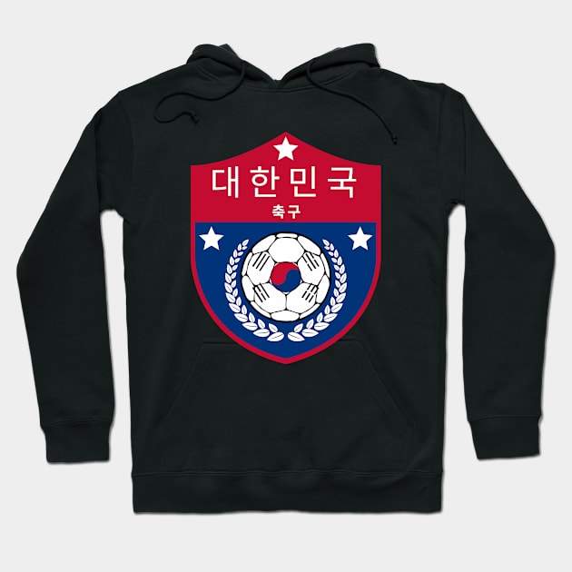 South Korea Football Fan Hoodie by footballomatic